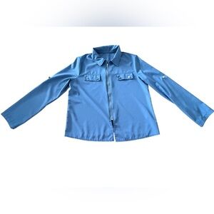 Elegant Sky Blue Women's Suit Jacket